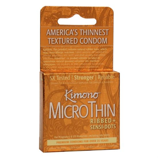 Image de KIMONO MICROTHIN RIBBED SENSIDOTS BOITE 3 UNITES