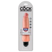 Image de King Cock 8" Vibrating Stiffy - Flesh