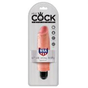 Image de King Cock 6" Vibrating Stiffy - Flesh
