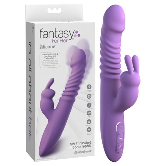Image de Fantasy For Her - Her Thrusting Silicone Rabbit