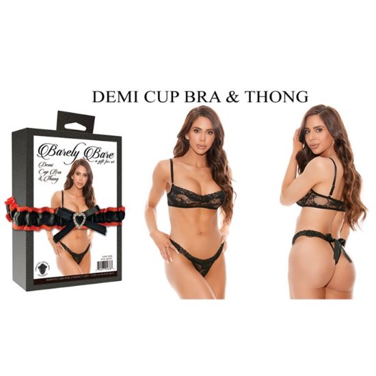 Image de DEMI CUP BRA & THONG