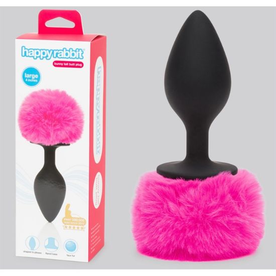 Image de HAPPY RABBIT VIB BUTT PLUG LARGE PINK