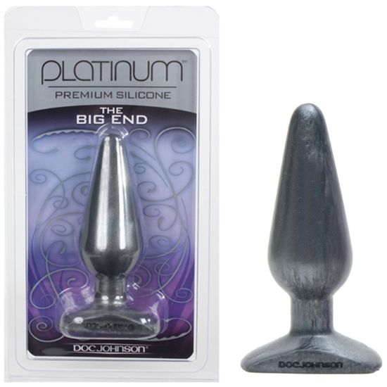 Image de PLATINUM SILICONE THE BIG END - CHARBON DE BOIS