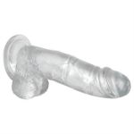 Image de CRYSTAL CLEAR 8" DILDO WITH BALLS