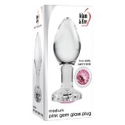 Image de MEDIUM PINK GEM GLASS PLUG