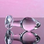 Image de MEDIUM PINK GEM GLASS PLUG