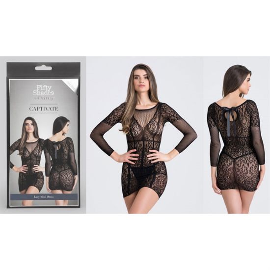 Image de FSOG - Captivate Lacy Mini Dress - O/S
