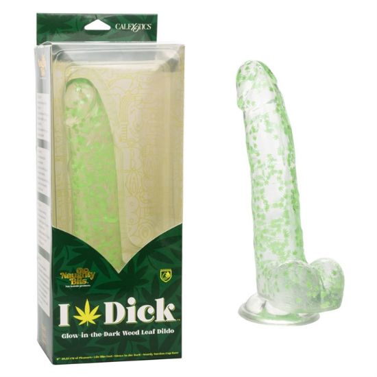 Image de NB - I Leaf Dick Glow-In-The-Dark Weed Leaf Dildo