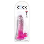 Image de King Cock Clear 7" With Balls - Pink
