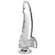 Image de King Cock Clear 7.5" With Balls - Clear