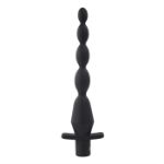 Image de Vibrating Butt Beads - Silicone Rechargeable Black