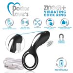 Image de DL - Zinger+ Cock Ring - Remote Rechargeable Black