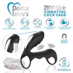 Image de DL - Zinger+ Cock Cage - Remote Rechargeable Black